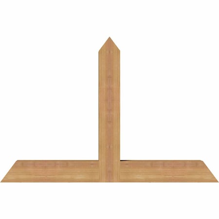 Ekena Millwork Portland Timber Gable Bracket, Western Red Cedar, 36"W x 24"H x 3 1/2"D x 3 1/2"F, 16/12 Pitch GBW036X24X0404POR00SWR